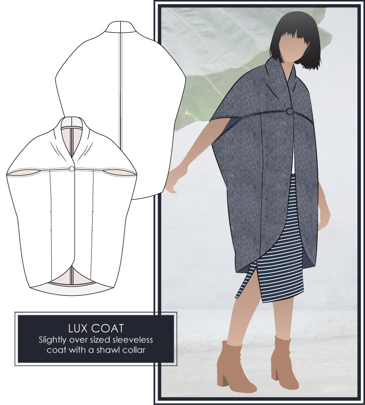 Lux Coat Sewing Pattern by Style Arc