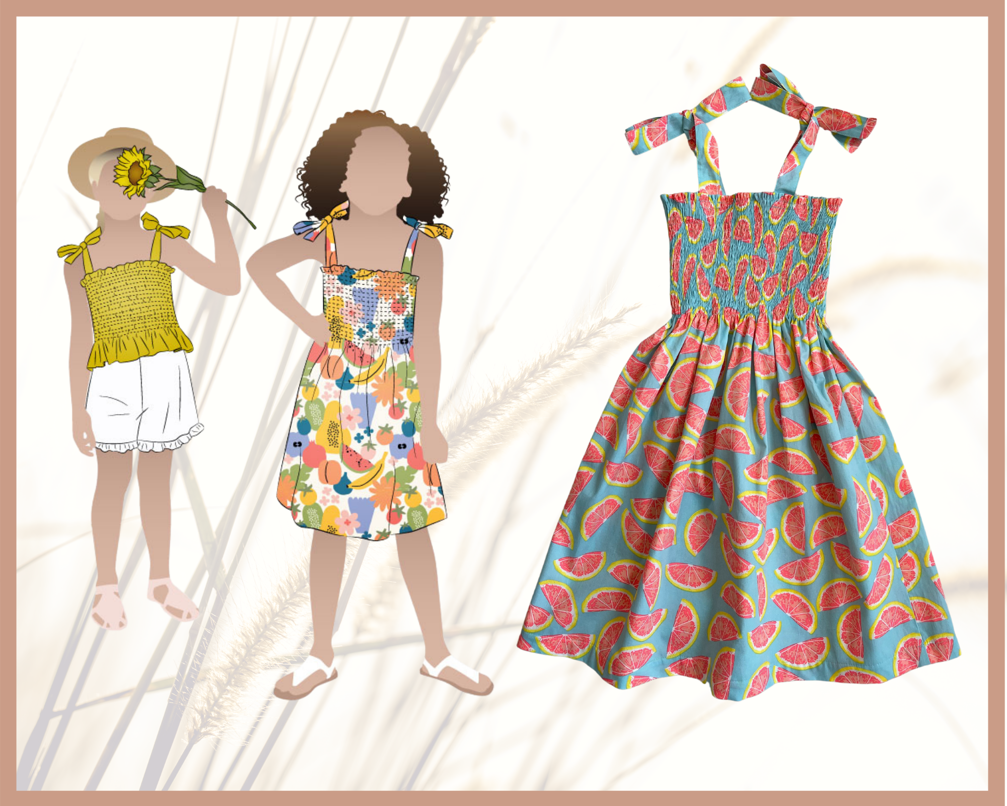 Style Arc's latest release the Pippa Kids Dress and Top pattern 