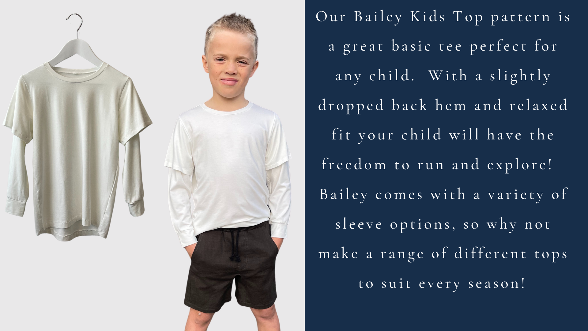 Style Arc's latest release the Bailey Kids Top pattern is available now 