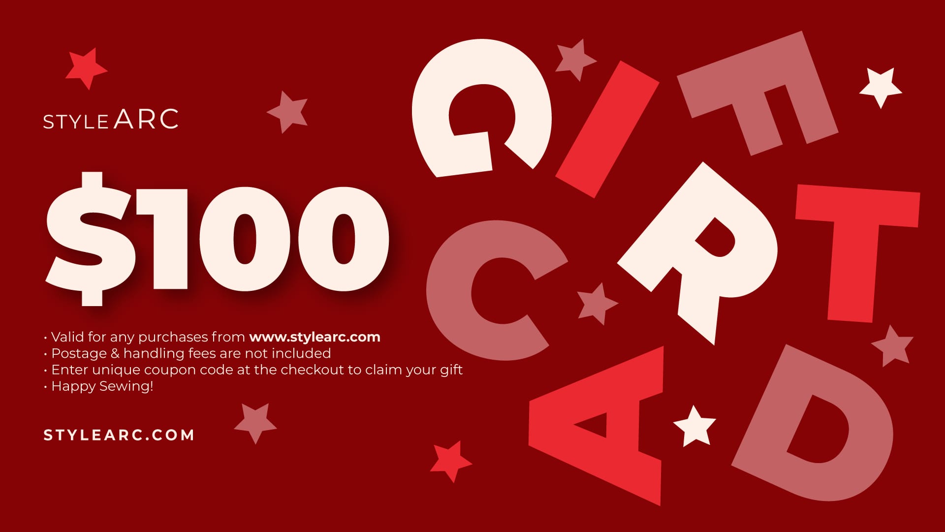 100 AUD Gift Card By Style Arc 100 AUD Gift Card By Style Arc