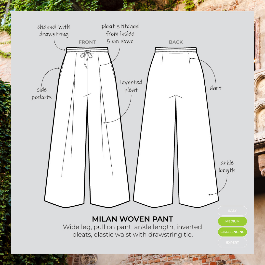 Milan Woven Pant Pattern