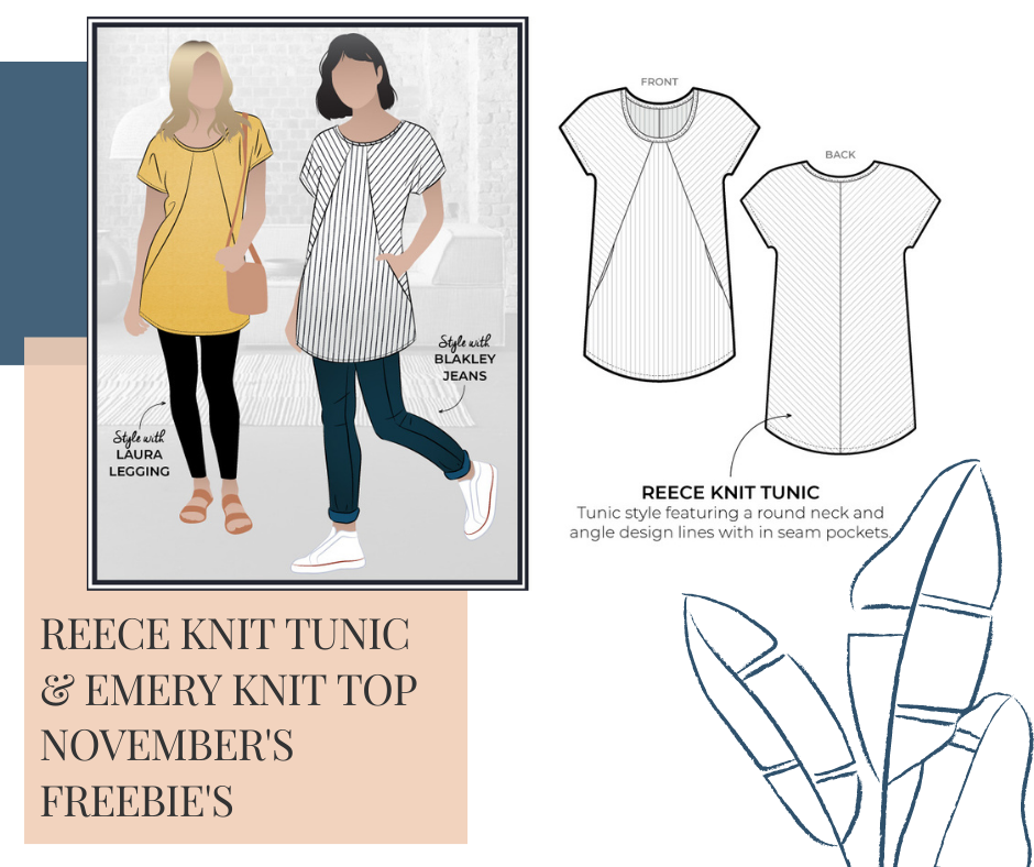 November 2020 Freebie - Reece Knit Tunic