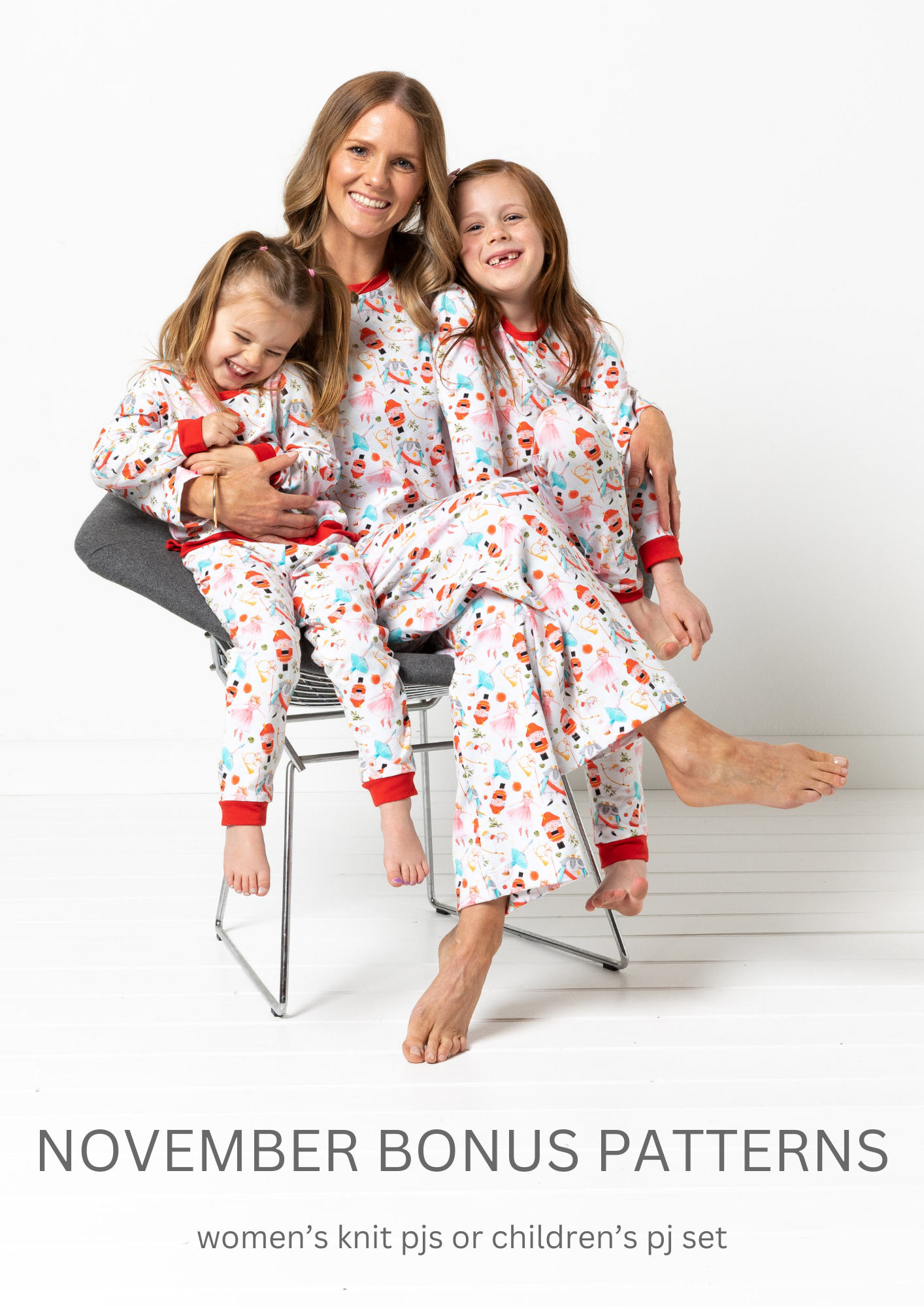 November Bonus Patterns | Women's Knit PJs or Children's PJ Set!