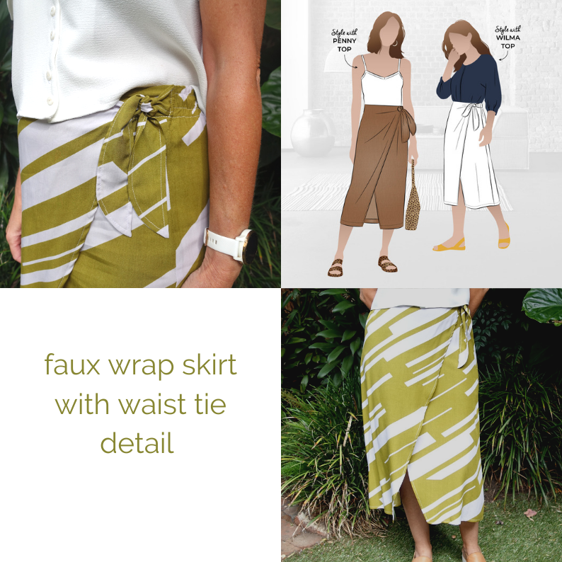 March 2021- Bonus Pattern Rona Wrap Skirt 