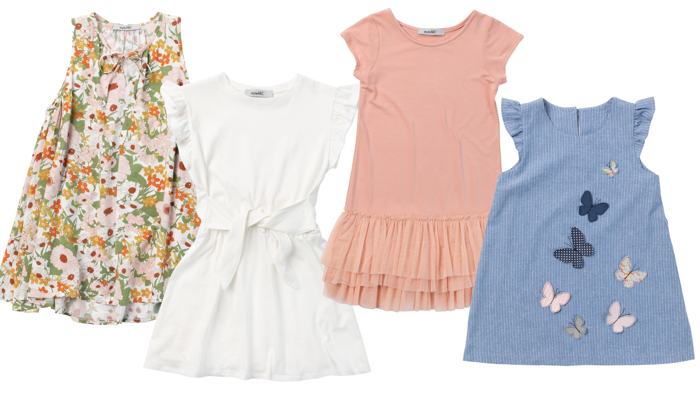 Style Arc Kids Dress Patterns; Heidi, Ava, Tilly and Andie 