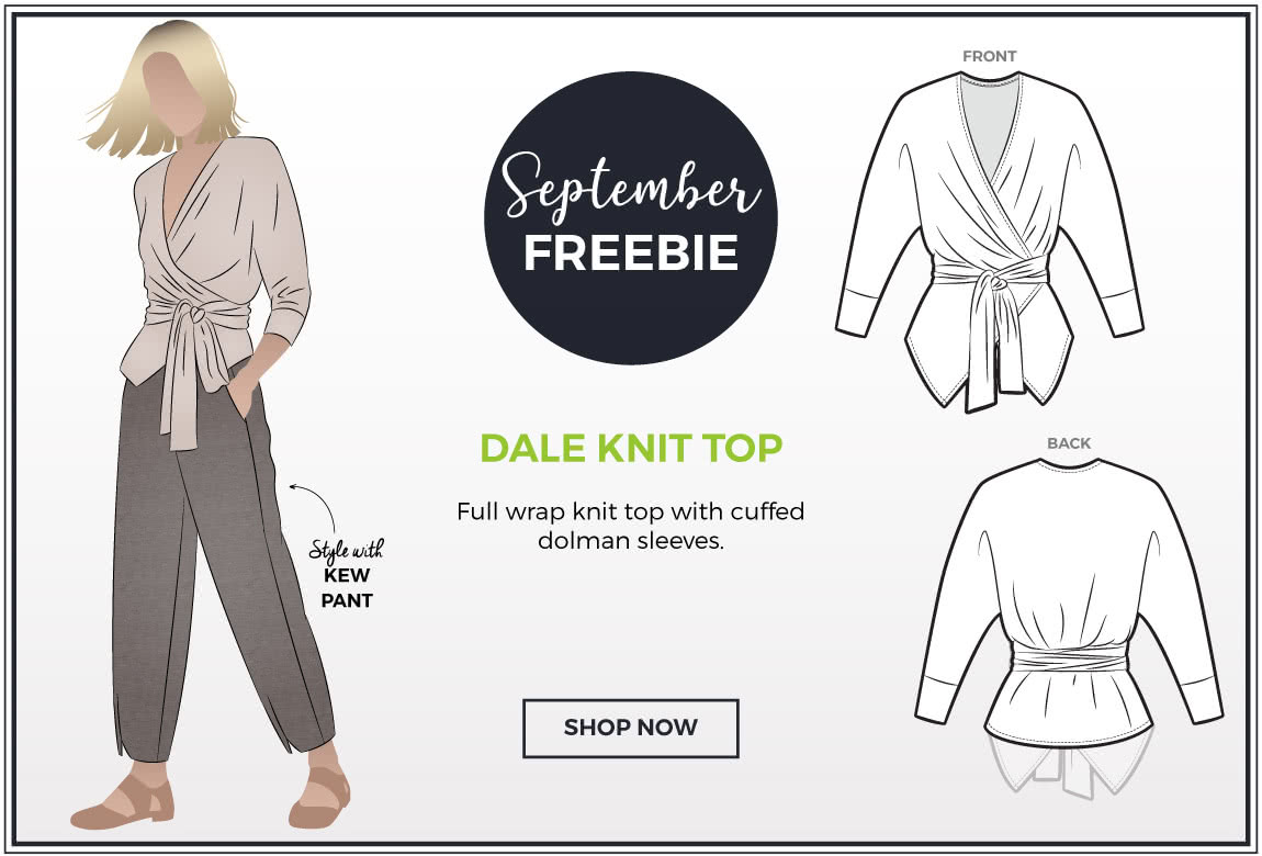 September 2019 - Style Arc's Freebie - Dale Knit Top