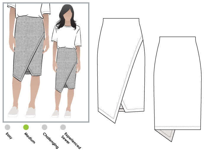 March 2020 - Style Arc's freebie - Halle Knit Skirt 