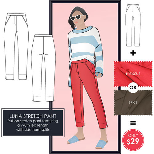 New Pant and Bengaline Fabric Colour Bundles – Luna Stretch Pant ...