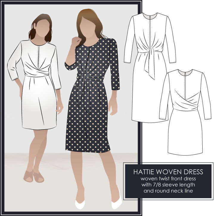 Hattie Woven Dress Sewing Pattern by Style Arc 