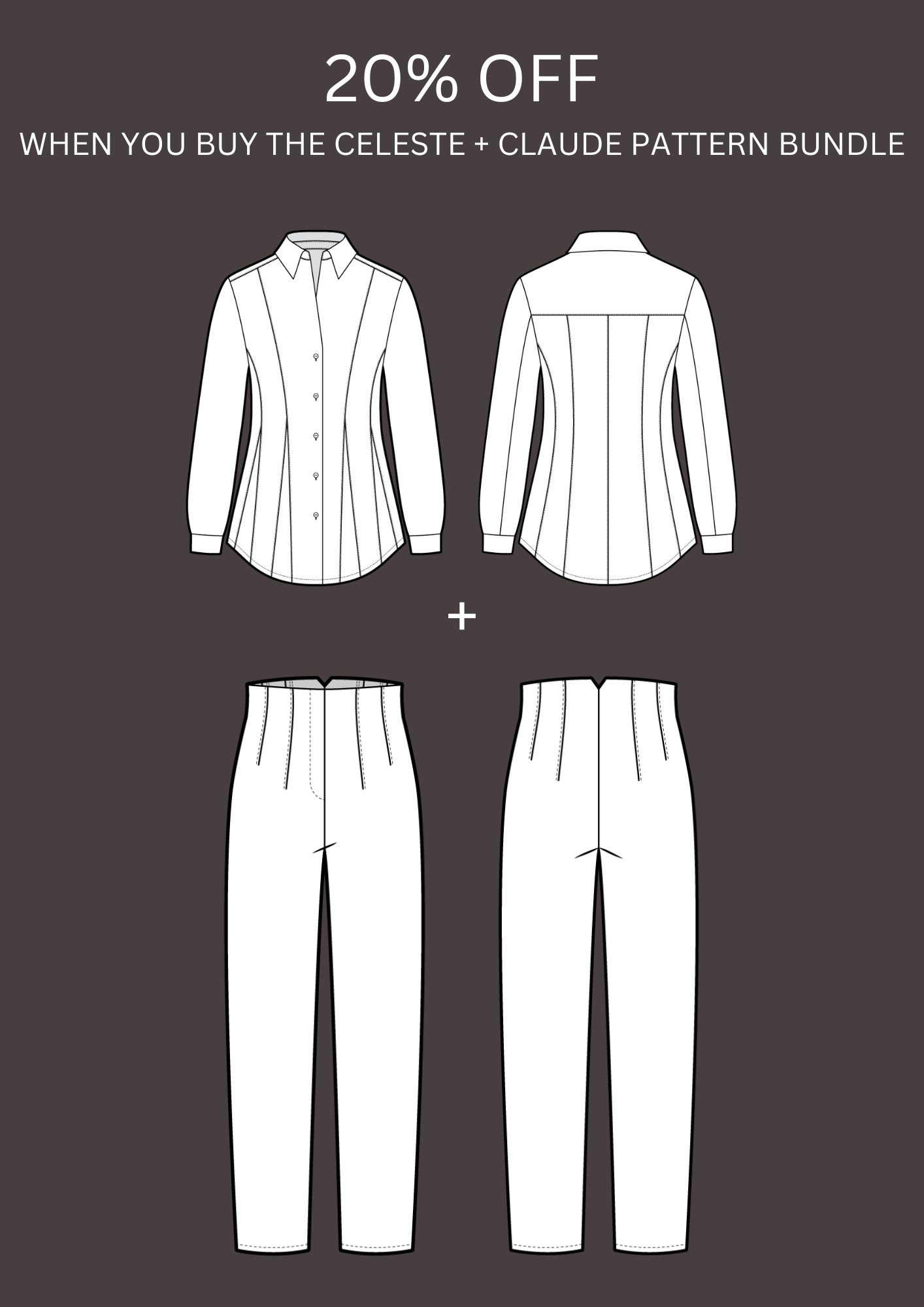 Celeste Woven Shirt & Claude Woven Pant Patterns