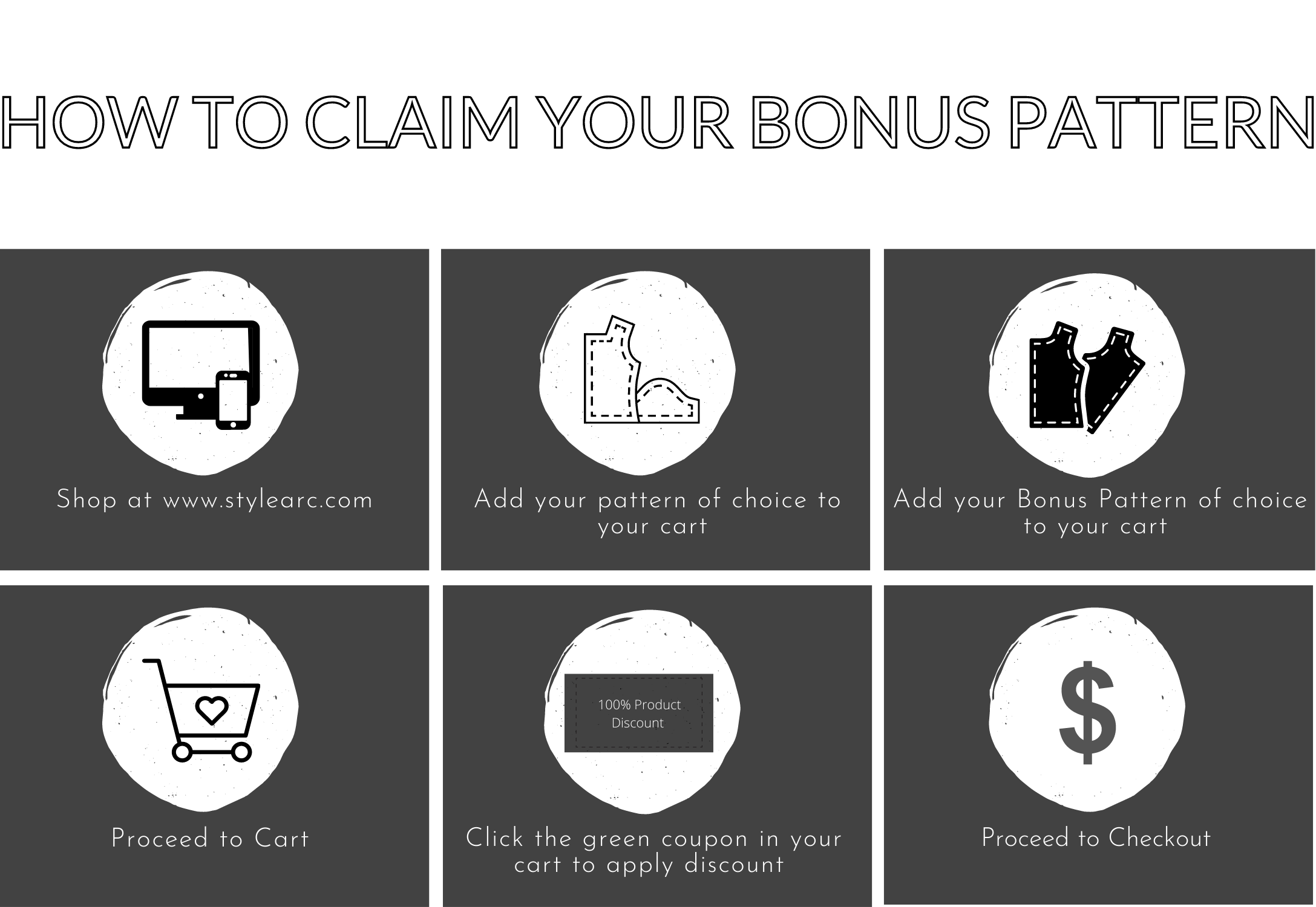 How to claim your bonus pattern