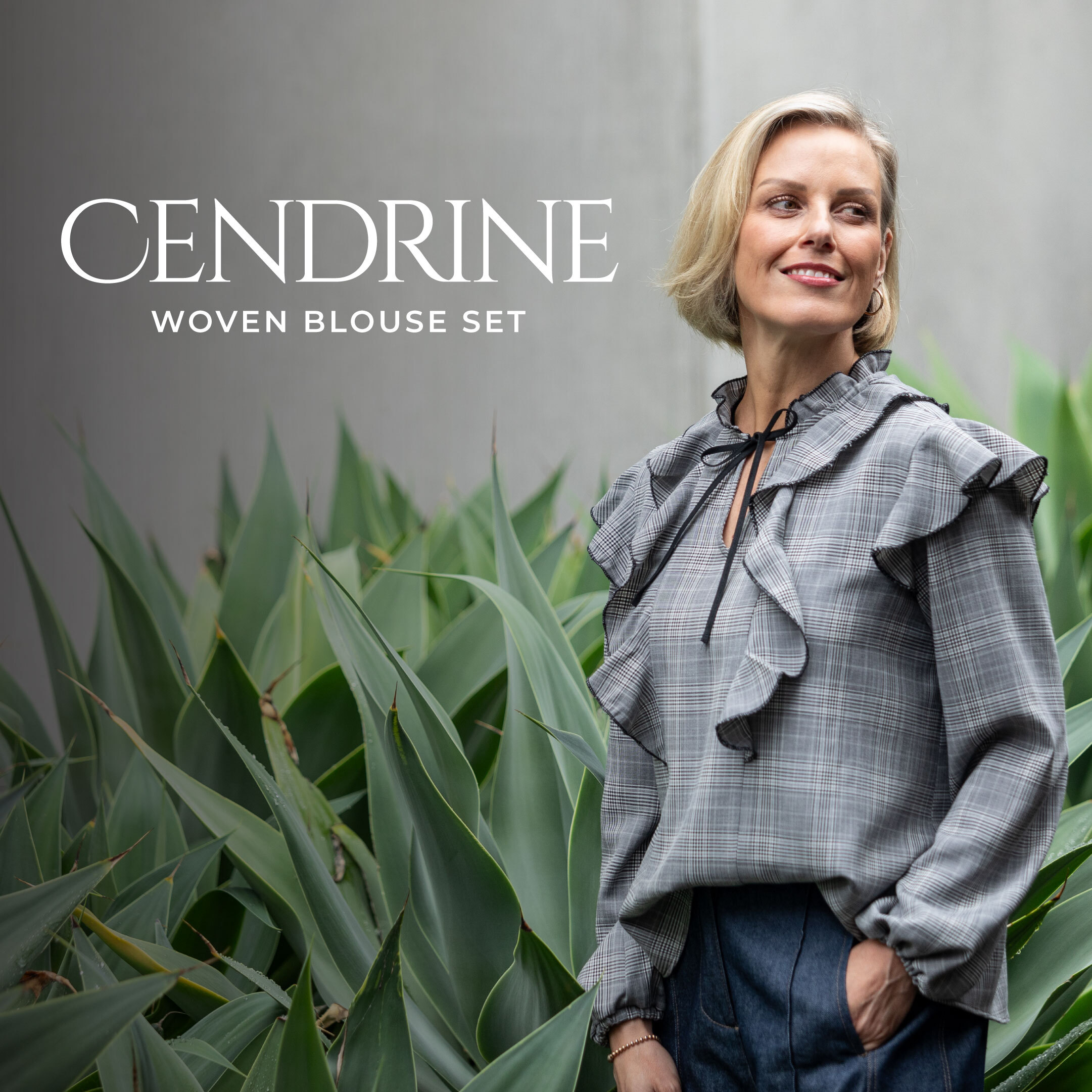 Cendrine Woven Blouse Set