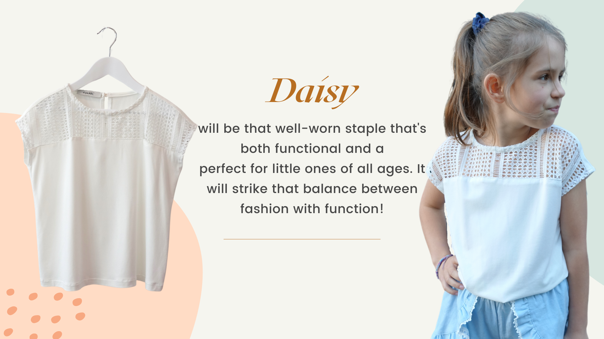 Style Arc's latest release the Daisy Kids Top pattern 