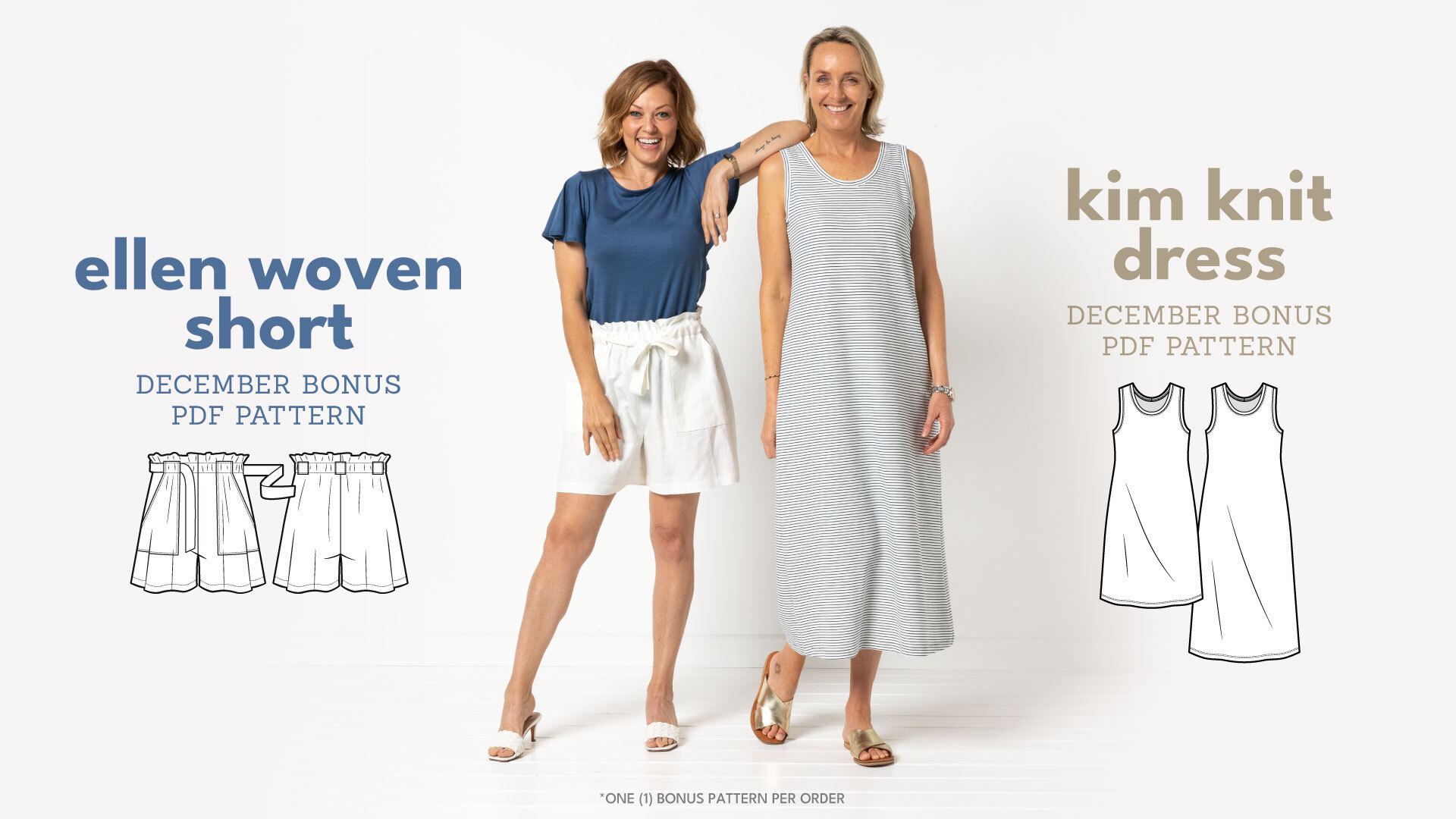 Which will you choose - Kim Knit Dress or Ellen Woven Short?