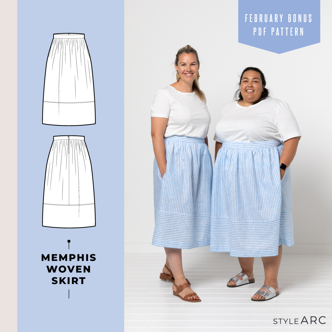 Bonus | FREE Memphis Woven Skirt PDF pattern with any order until Feb 29!