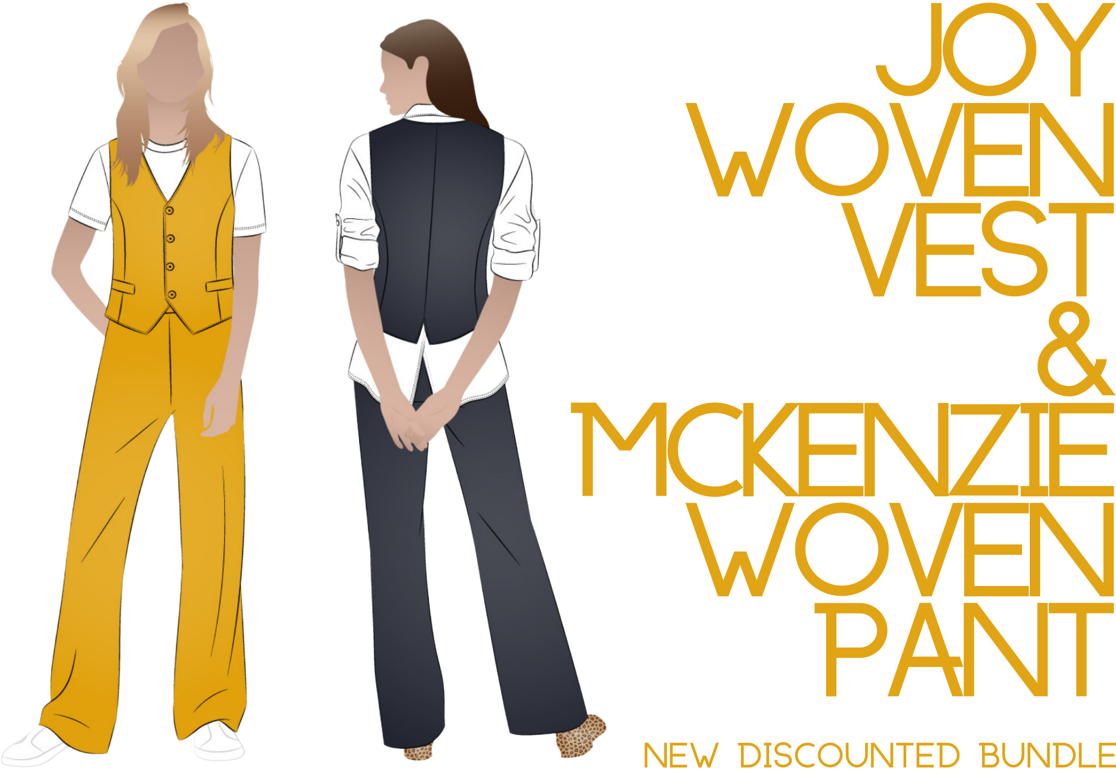 March New Bundle - Joy Woven Vest & McKenzie Pant