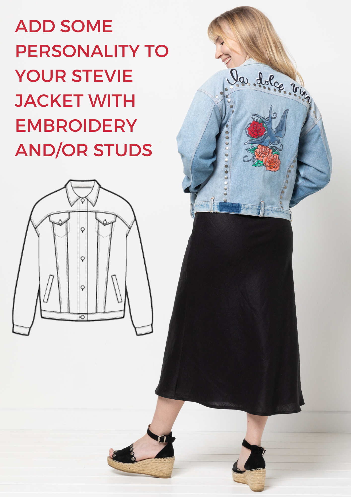 Stevie Jacket - 15% of all sales from the Denim Category will go to Jeans for Genes 5-31 August 2022
