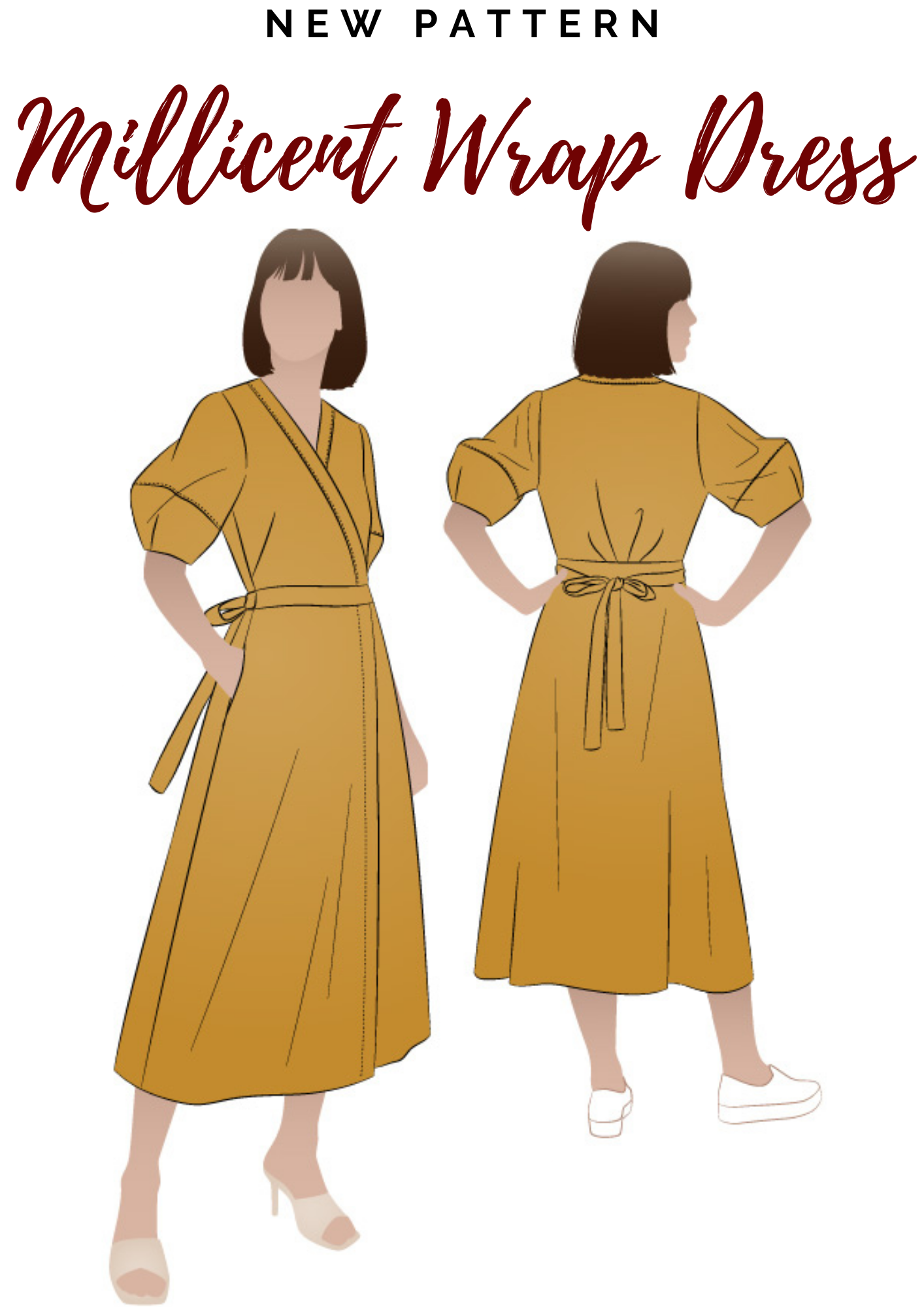 Millicent Wrap Dress - New Pattern