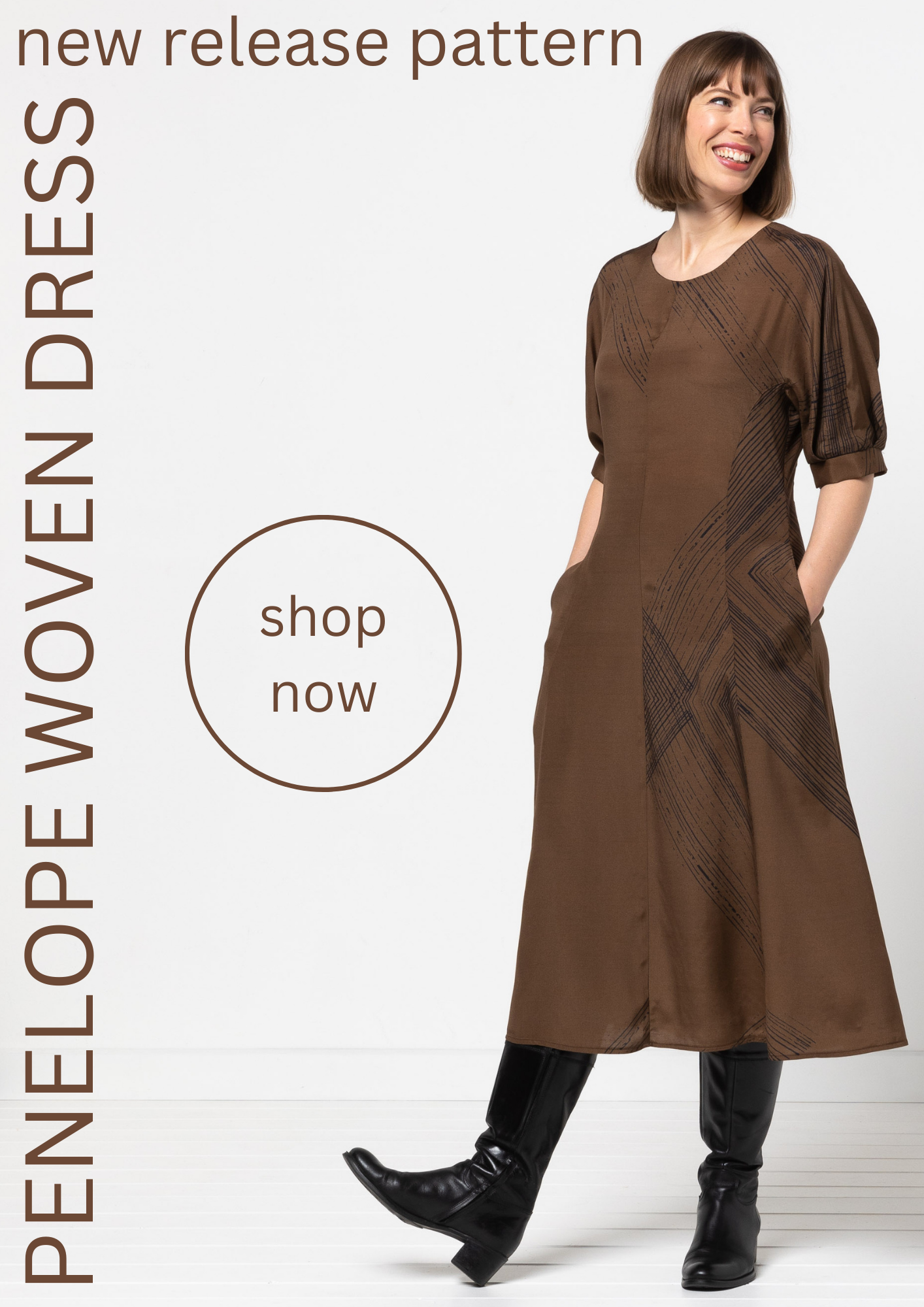 New Pattern - Penelope Woven Dress 
