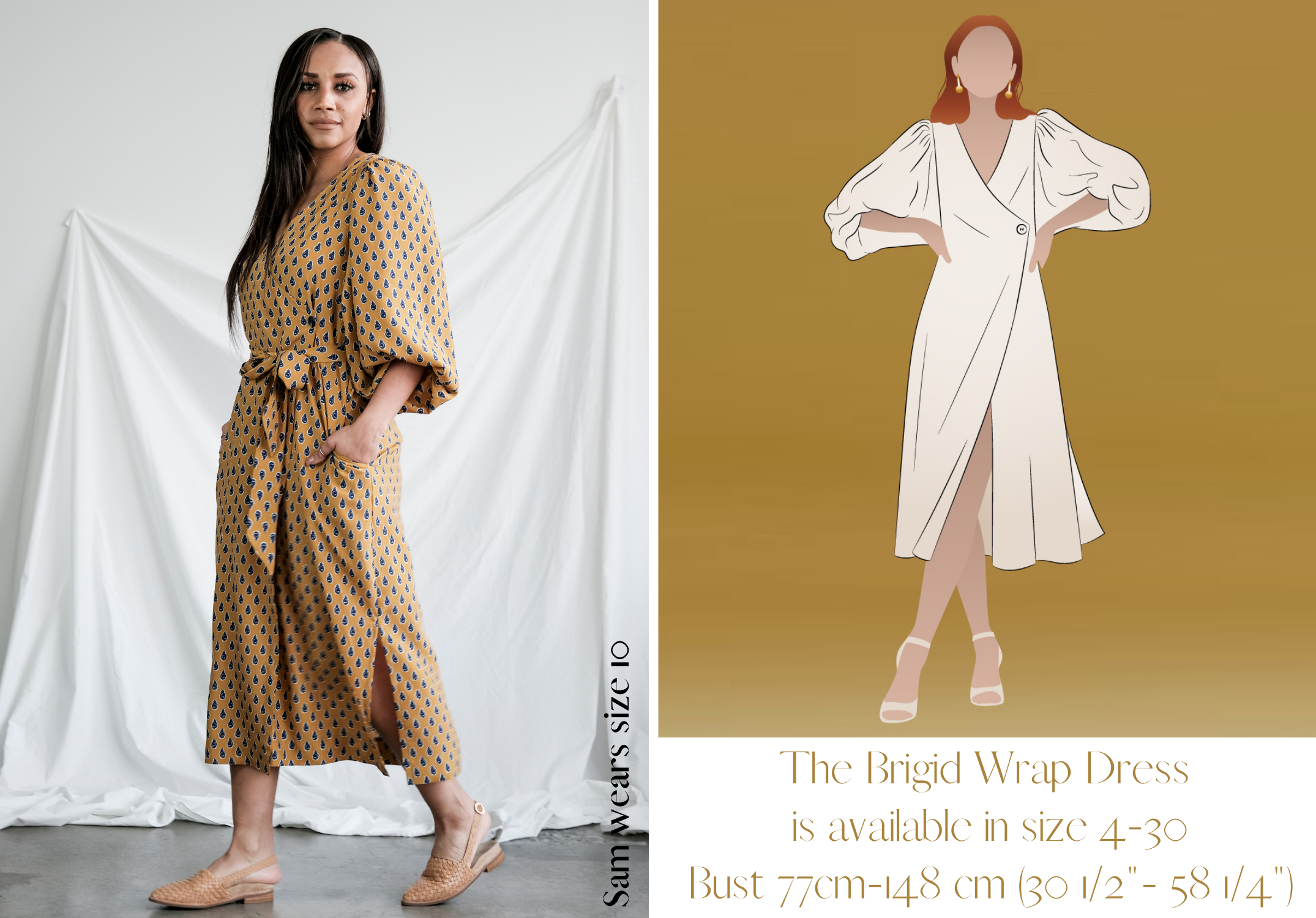 Brigid Wrap Dress