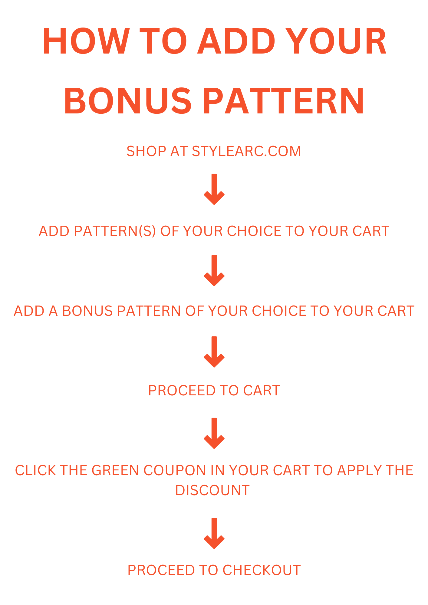 How to claim your bonus pattern