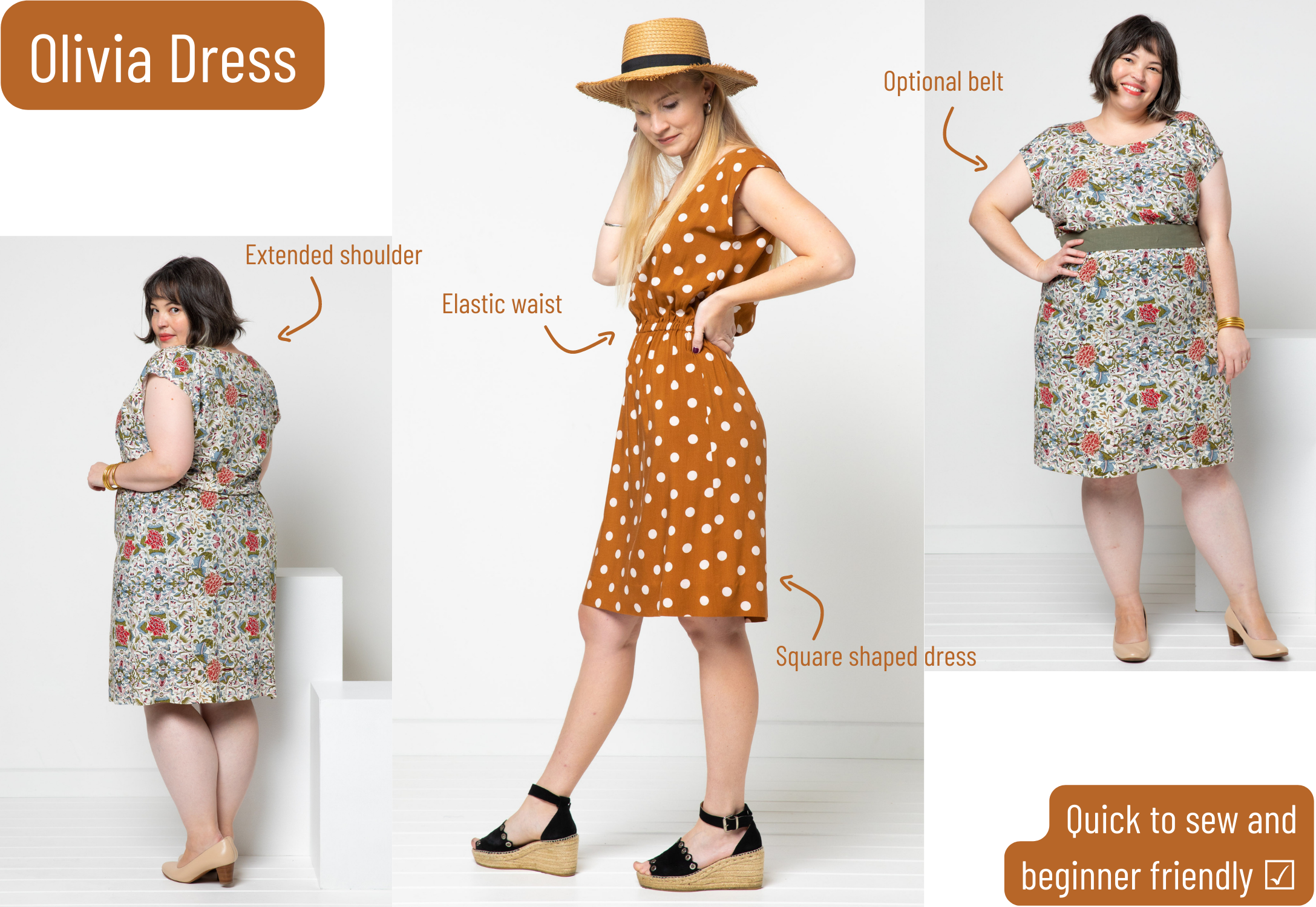 July Bonus Patterns - Olivia Dress 