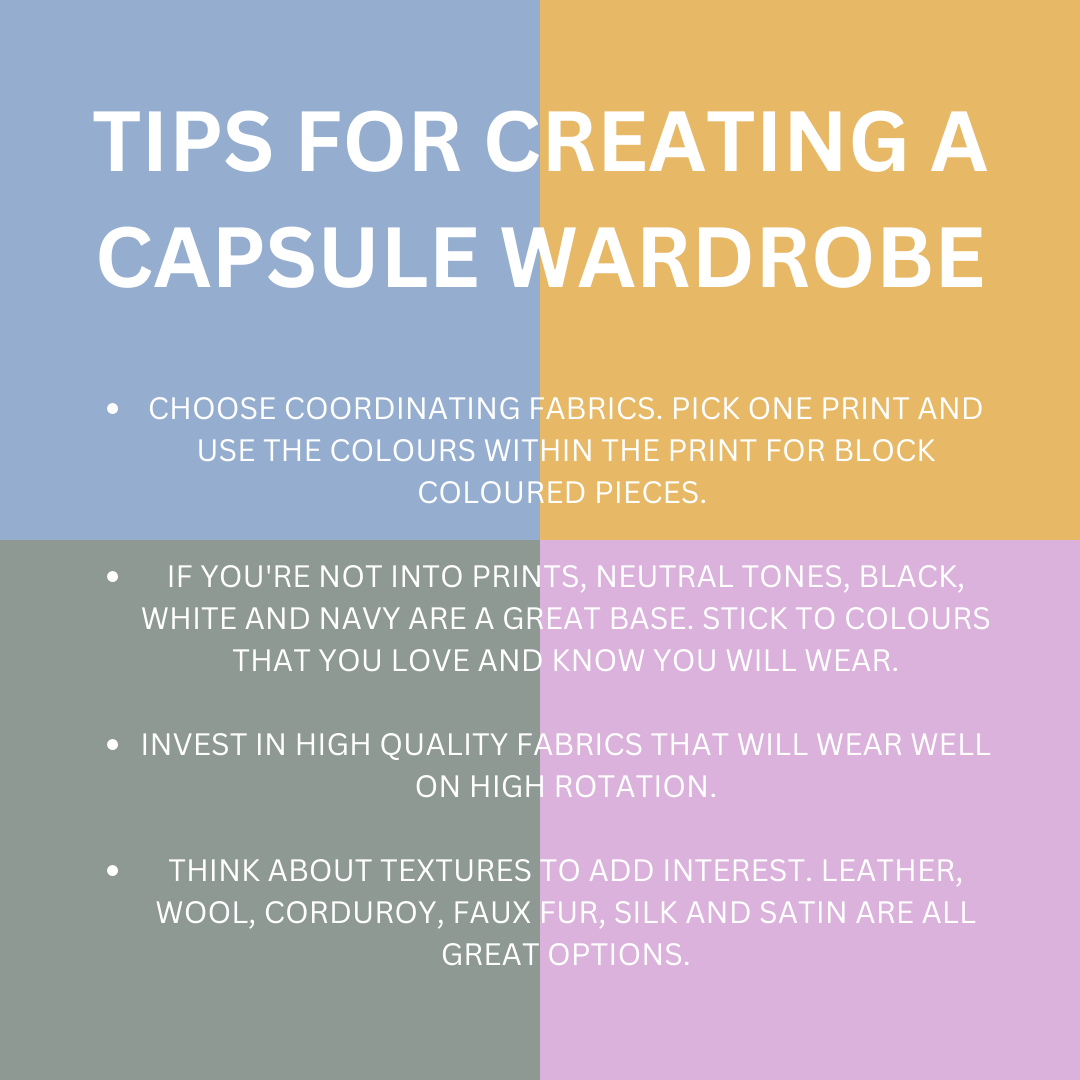 Tips for creating a capsule wardrobe