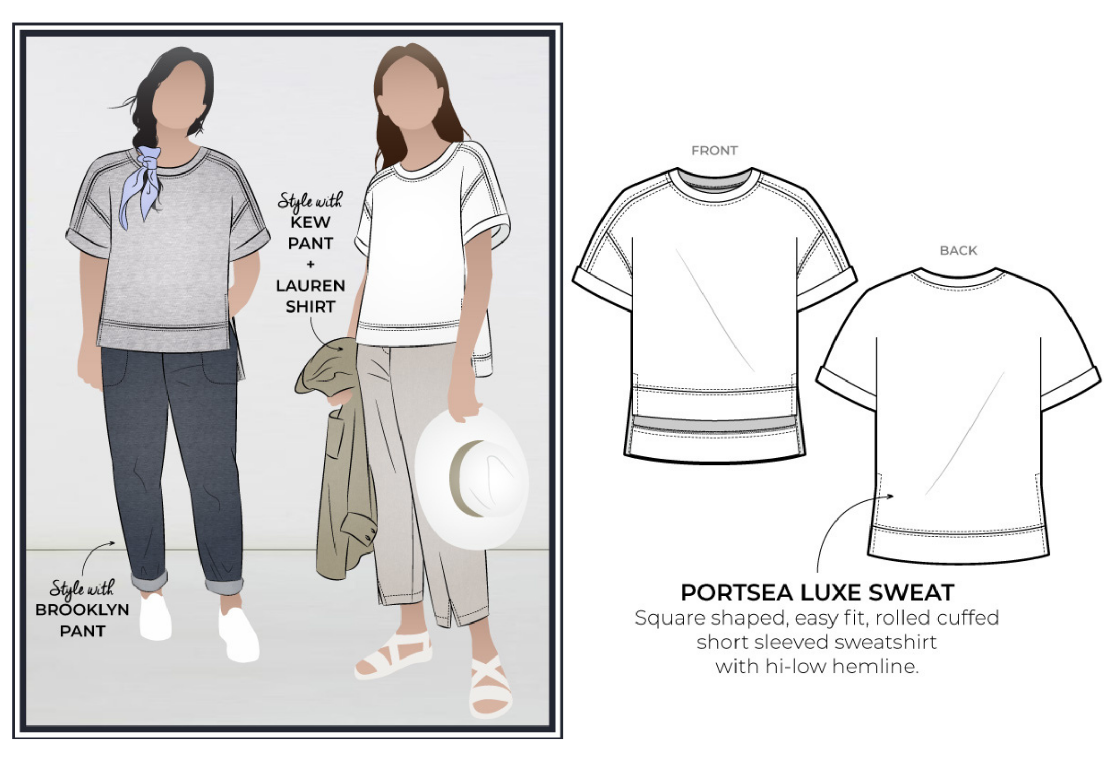 October Bonus Pattern- Portsea Luxe Sweat