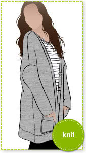 Sabel Boyfriend Cardi PDF Sewing Pattern by Style Arc