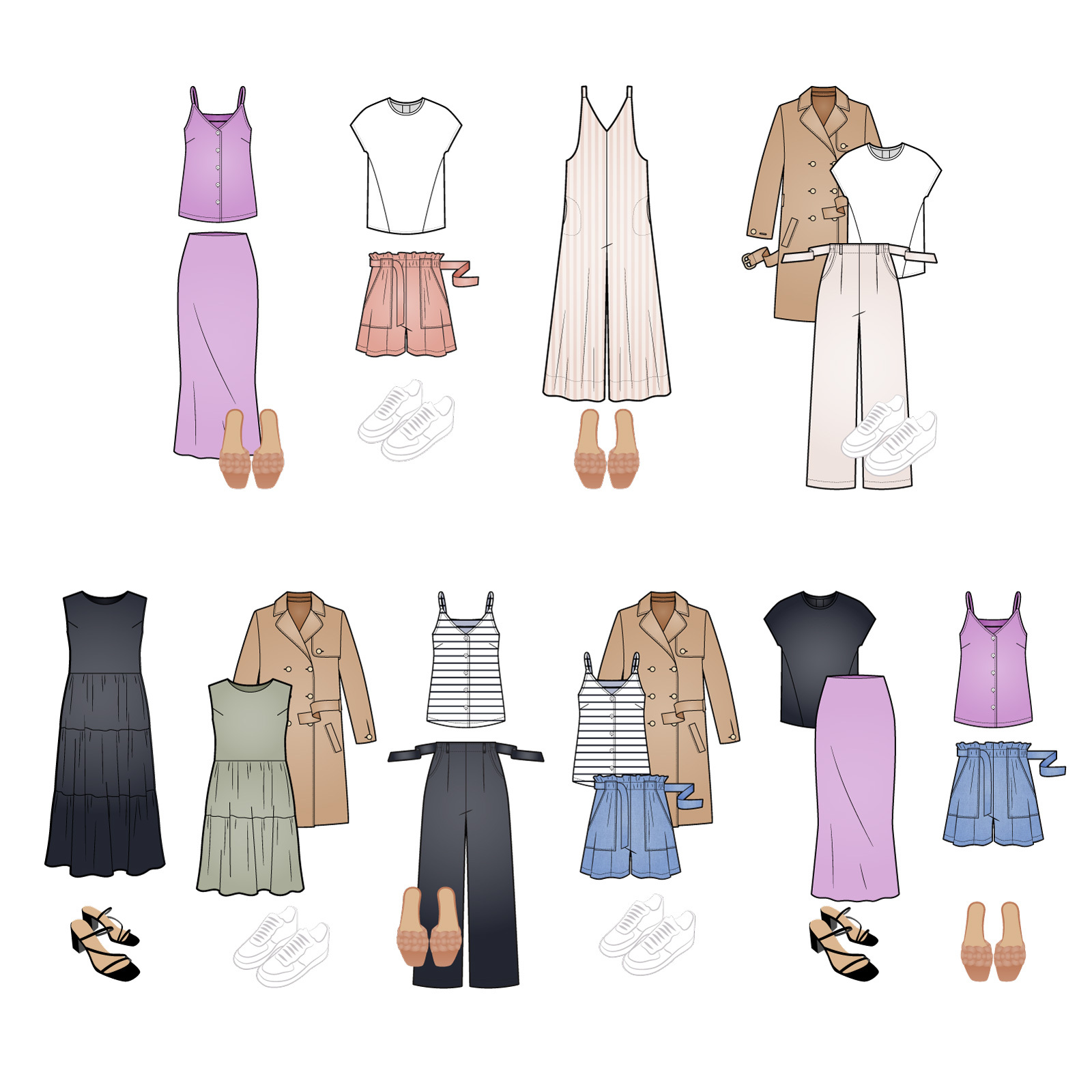 How to style the Spring Summer Capsule Wardrobe!
