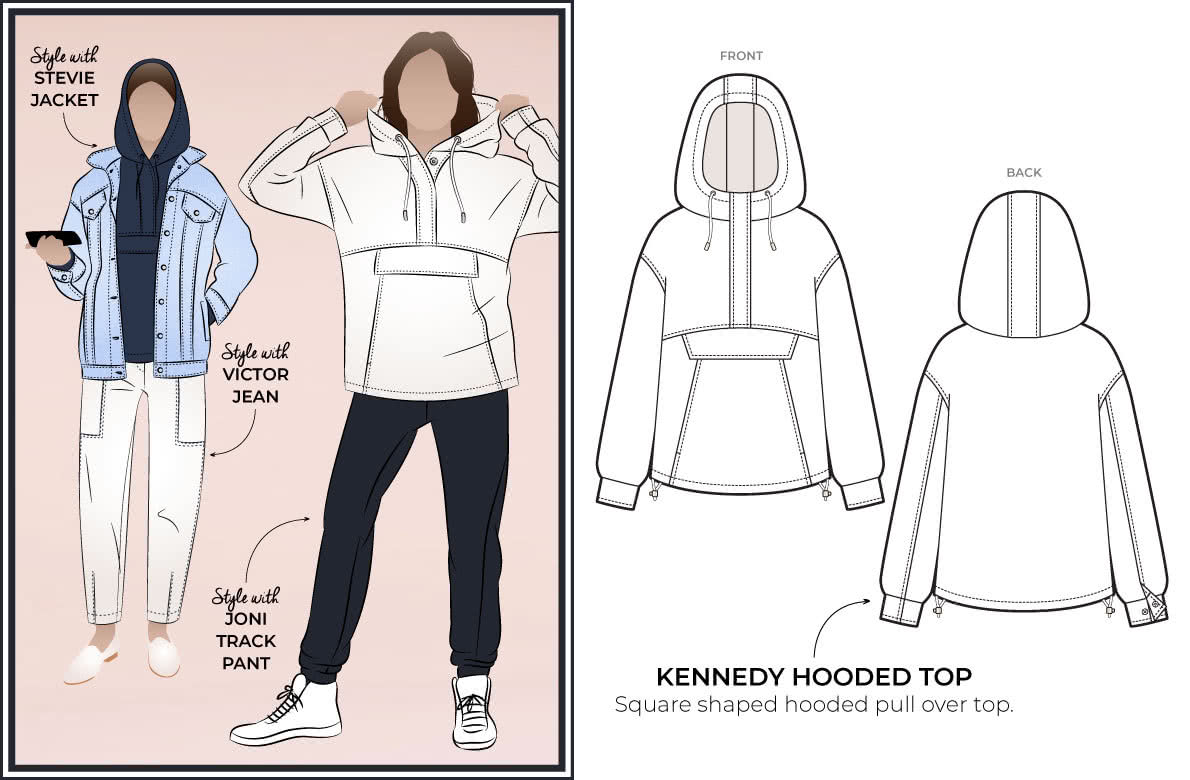 Style Arc's latest release the Kennedy Hooded Top