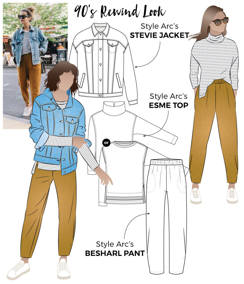 90s Rewind Get the Look Sewing Pattern Bundle