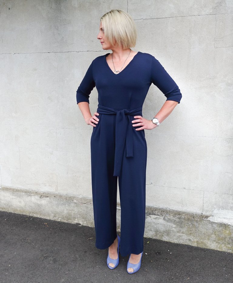 Brice Jumpsuit - Made in a knit Ponte