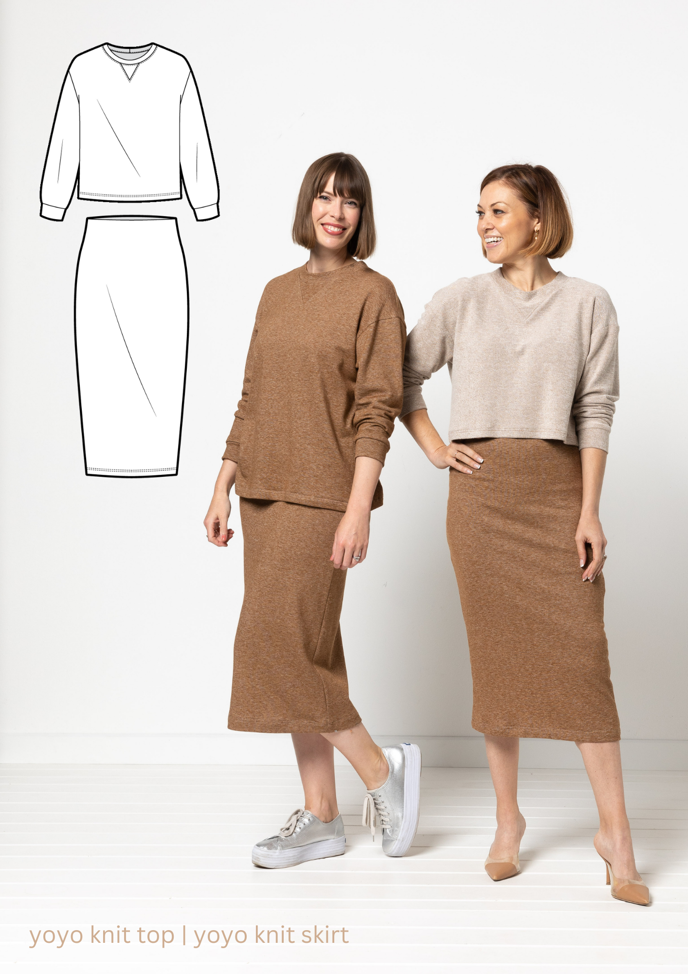 Yoyo Knit Top & Skirt Pattern Bundle