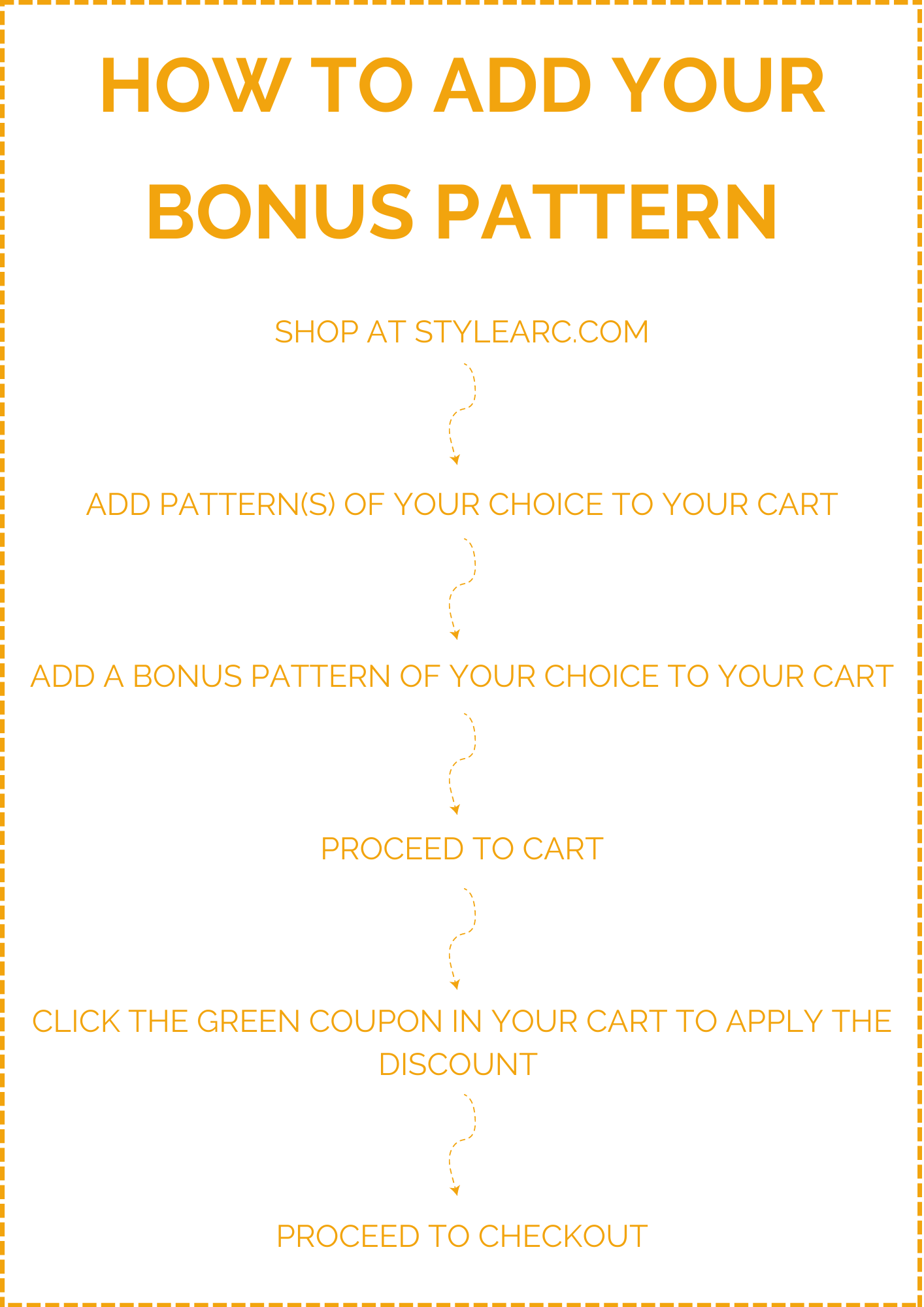 How to claim your bonus pattern