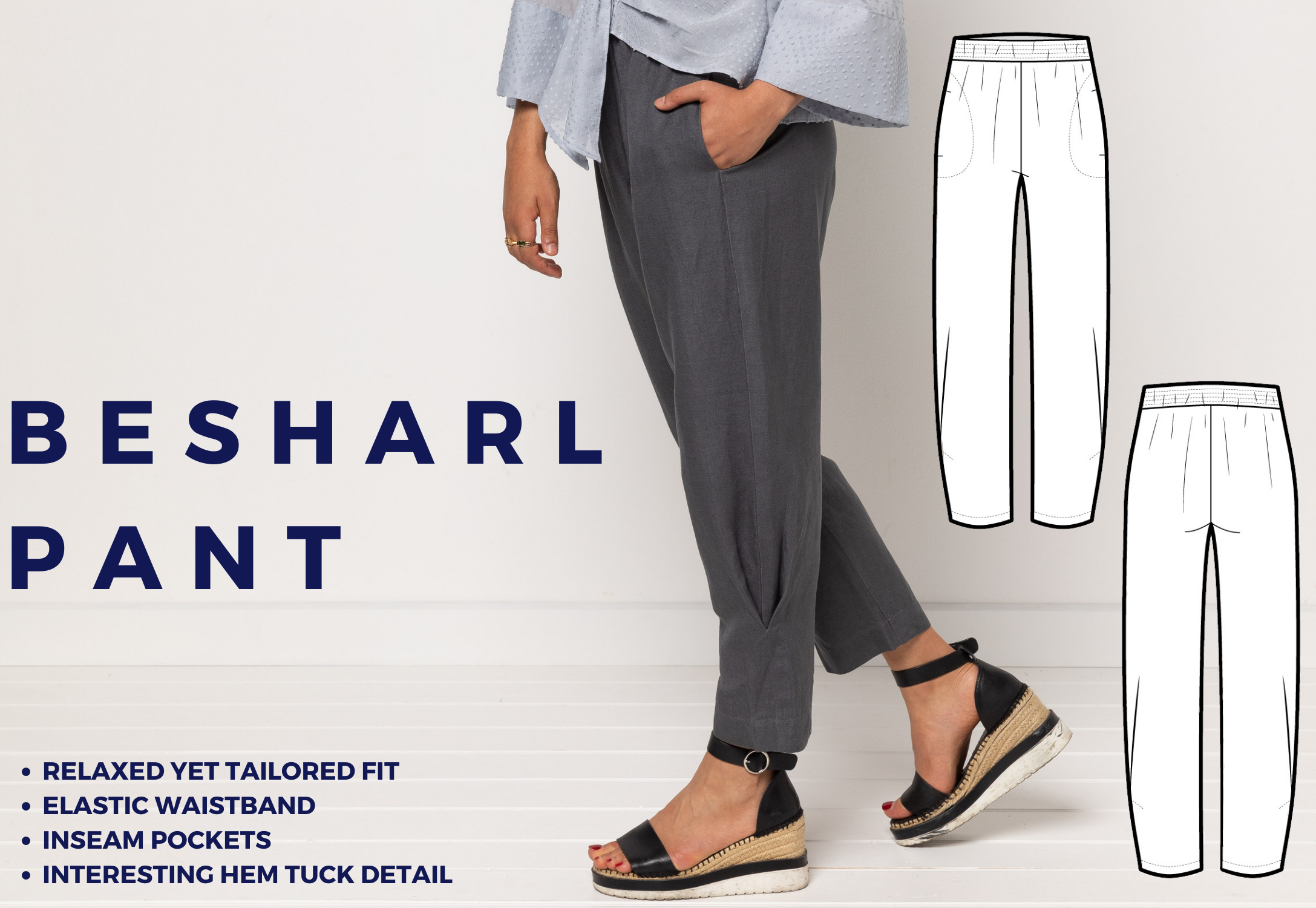 April Bonus Pattern - Besharl Pant 