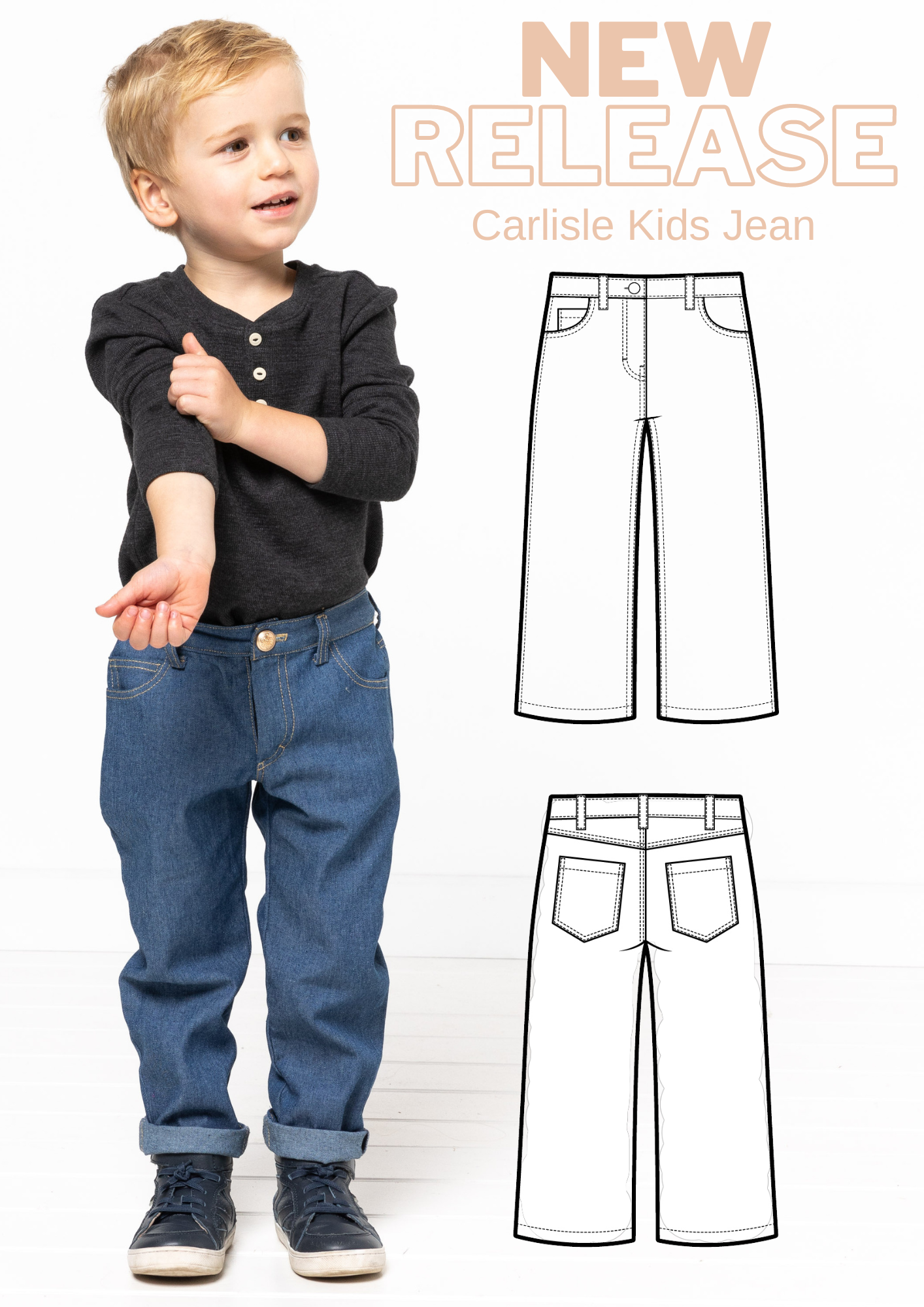 New Pattern Release - Carlisle Kids Jean