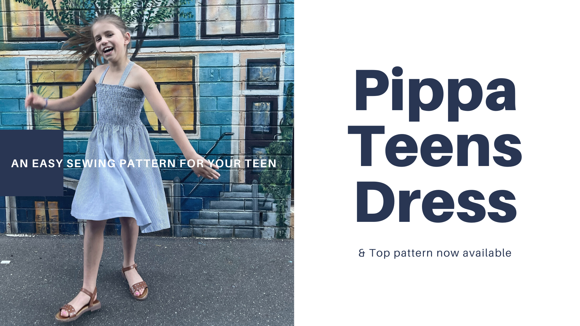 Style Arc's latest release the Pippa Teens Dress and Top pattern 