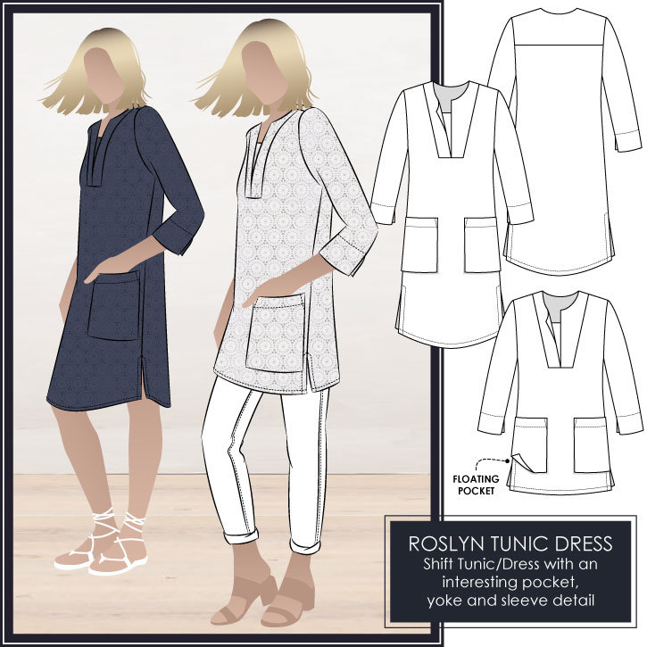 Roslyn Tunic Dress by Style Arc Sewing Patterns