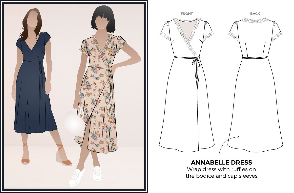 Annabelle Woven Dress Sewing Pattern by Style Arc