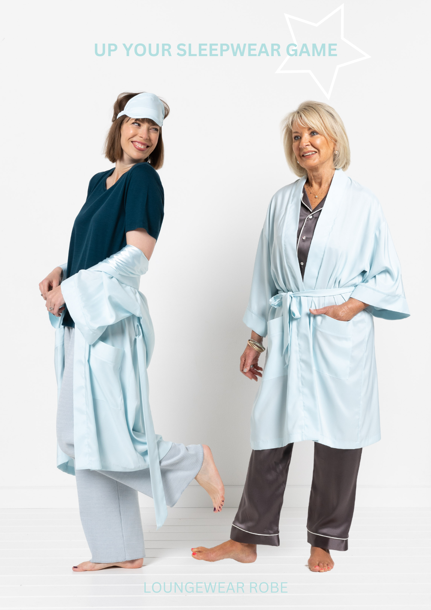 Upgrade your sleepwear with the Loungewear Robe pattern