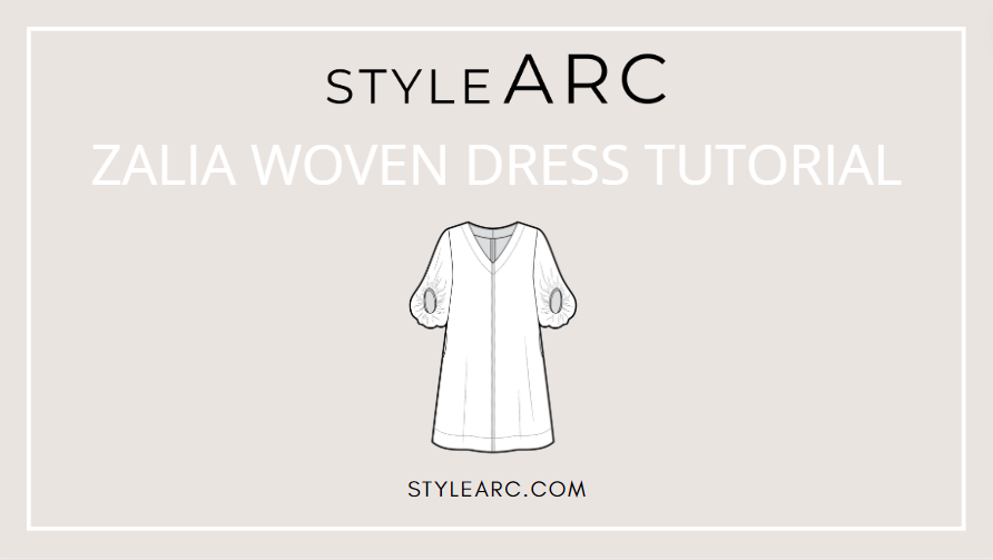 Click to watch our Zalia Woven Dress sew along