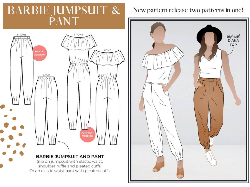 Style Arc's Barbie Jumpsuit and Pant