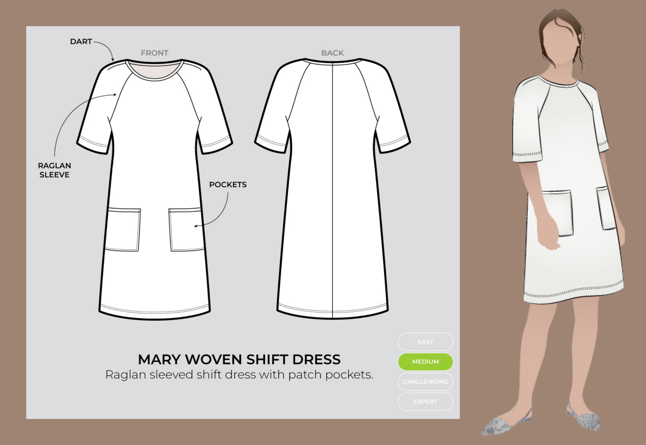 Details of Mary Shift Dress