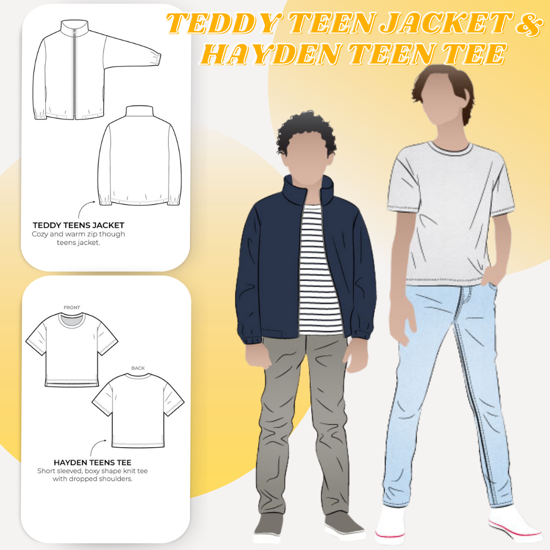 HAYDEN TEENS TEE AND TEDDY TEENS JACKET