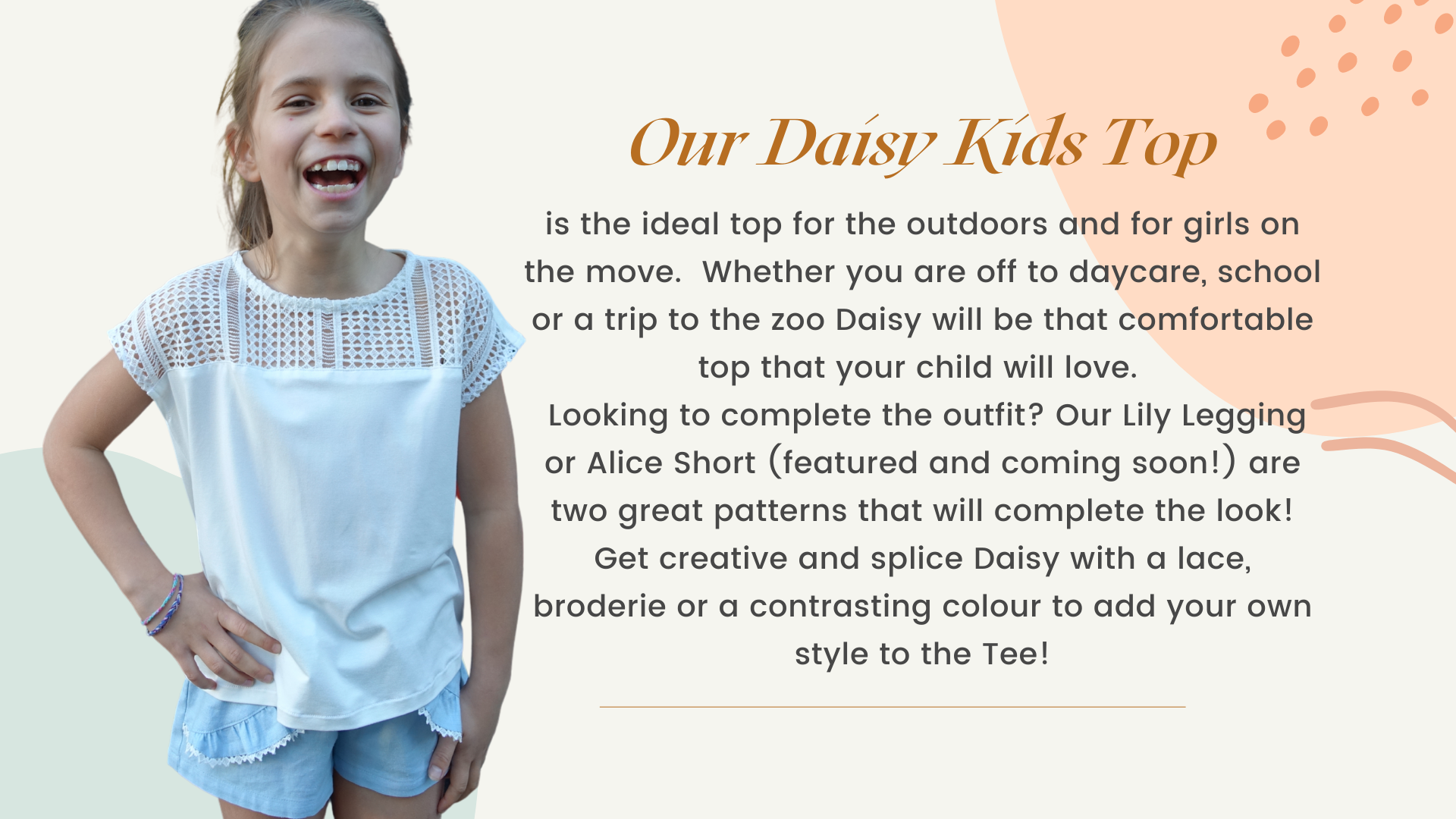 Style Arc's latest release the Daisy Kids Top pattern 