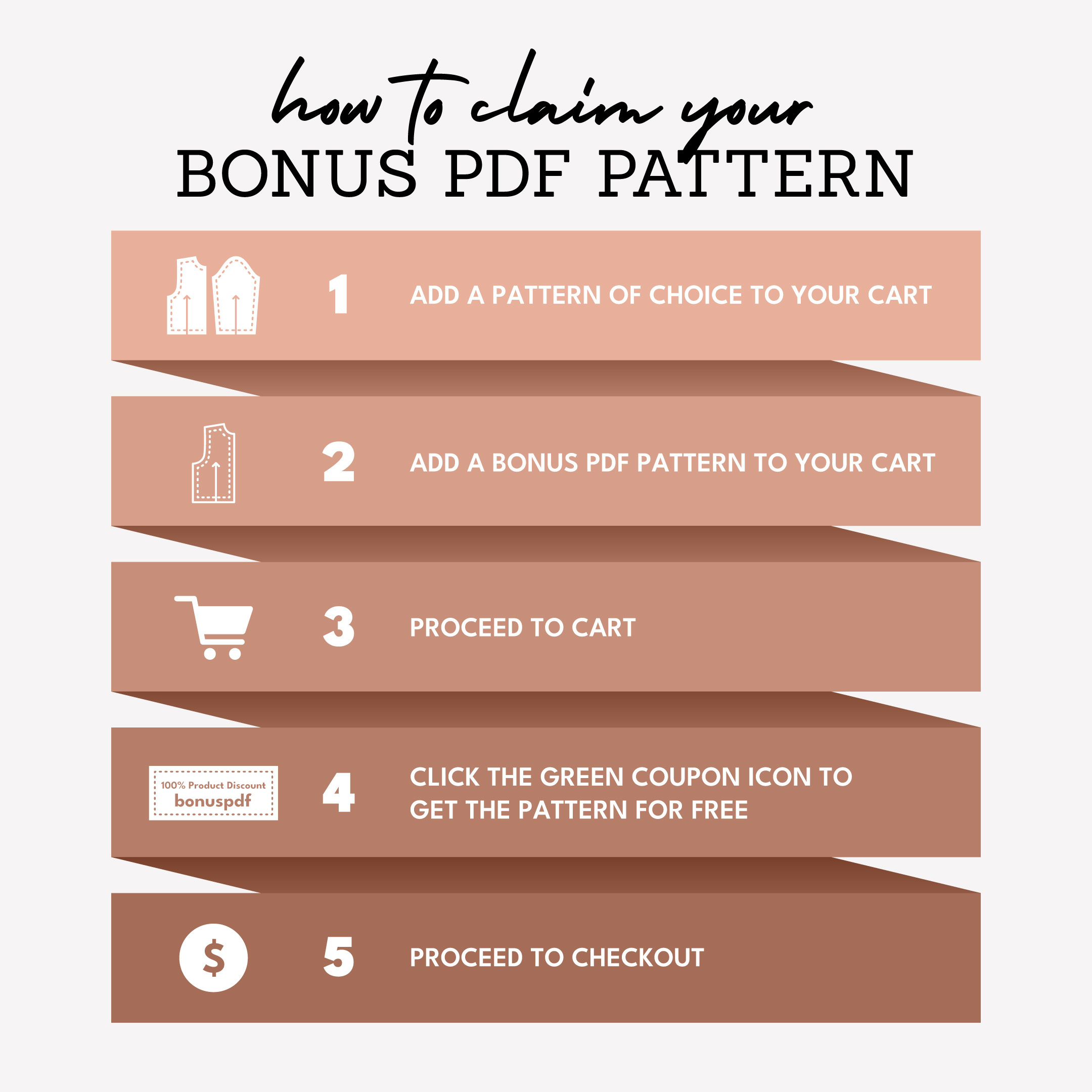 How to Claim Your February Bonus PDF Pattern