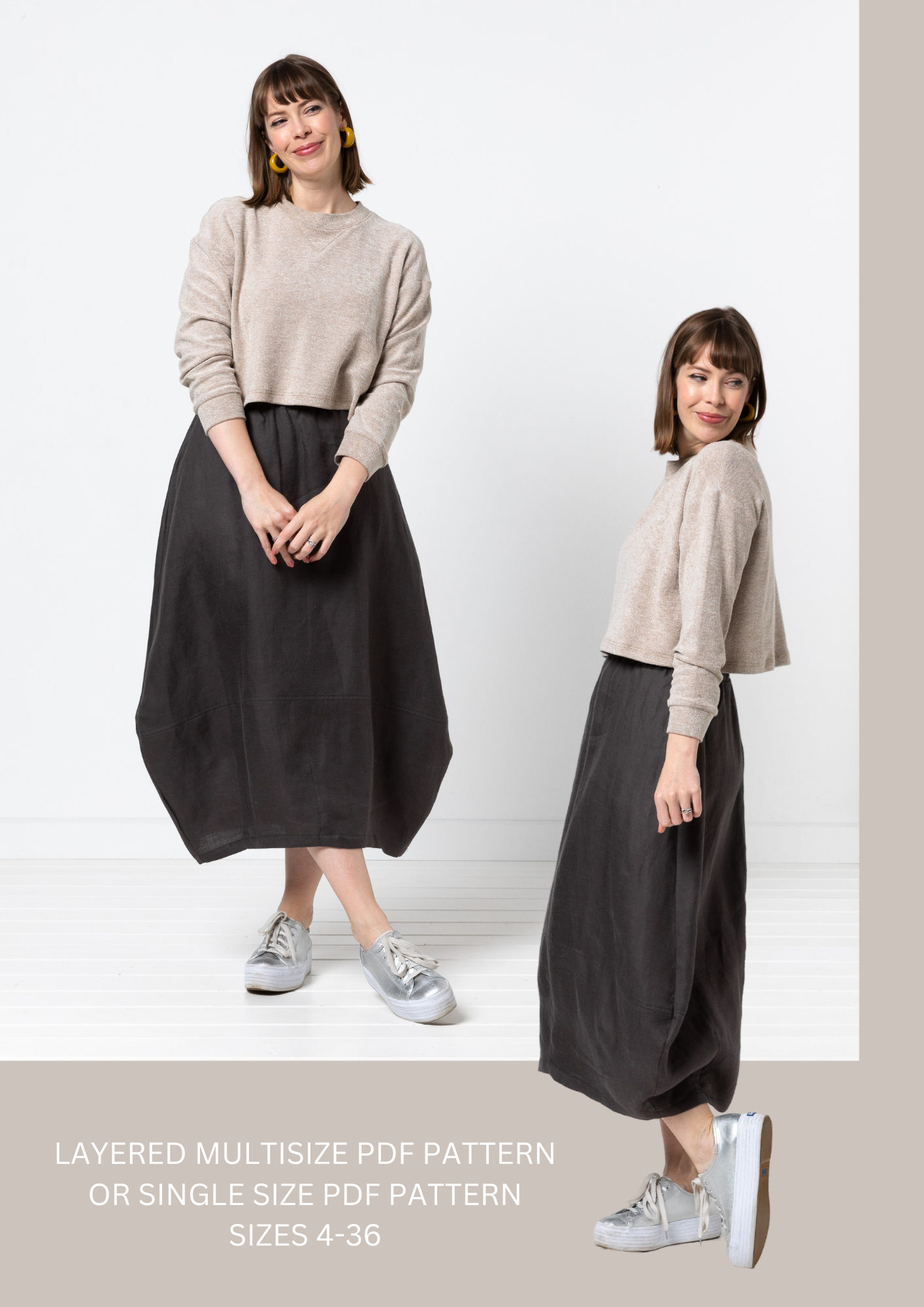 September Bonus Sewing Pattern - Ayla Woven Skirt by Style Arc