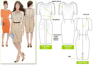 Ashley Dress Sewing Pattern – Semi-formal Patterns – Style Arc
