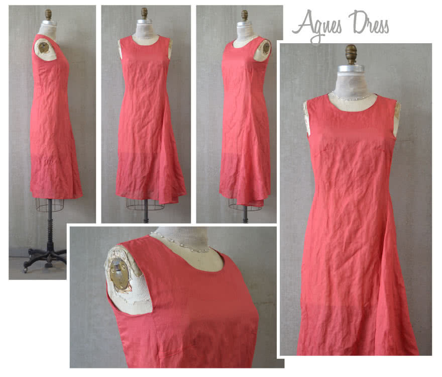 Agnes Designer Dress Sewing Pattern By Style Arc - Sophisticated dress with asymmetrical side drape